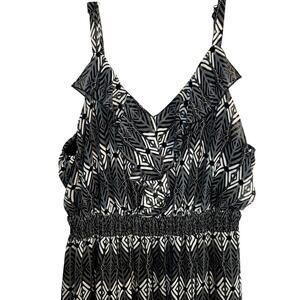 Faded Glory 3X Black Women's Sleeveless Sun Dress Plus Size22W 24W 3XL XXXL